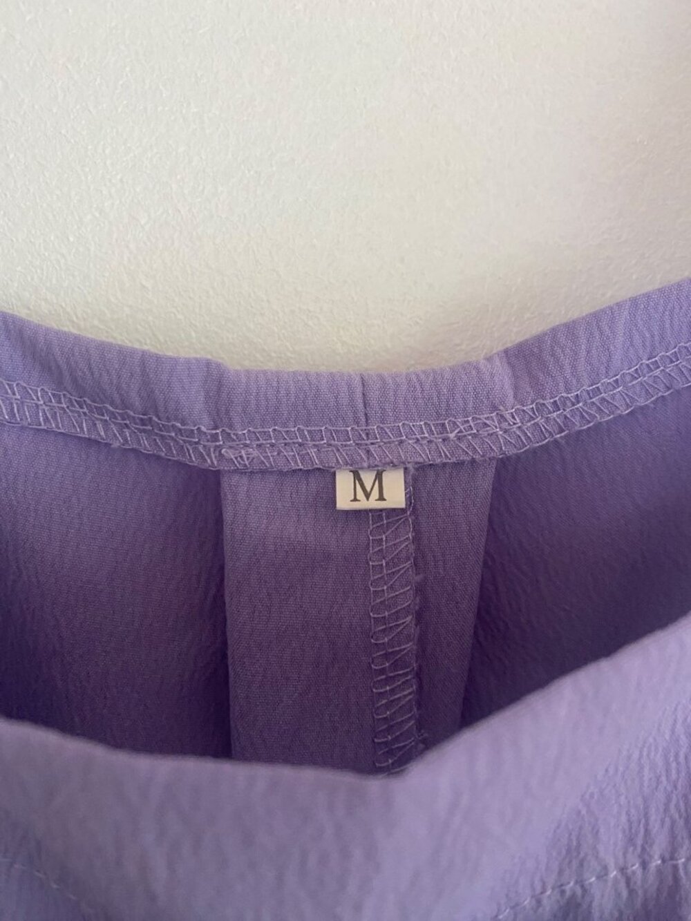 Lavender Wide-Leg Sleeveless Jumpsuit With Adjustable Straps & Pockets Size M - Picture 4 of 6